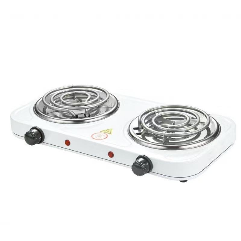 Factory Price 110v 220v Adjustable Temperature Hot Plate 2000w Electric Countertop Double Burner Electric Stove
