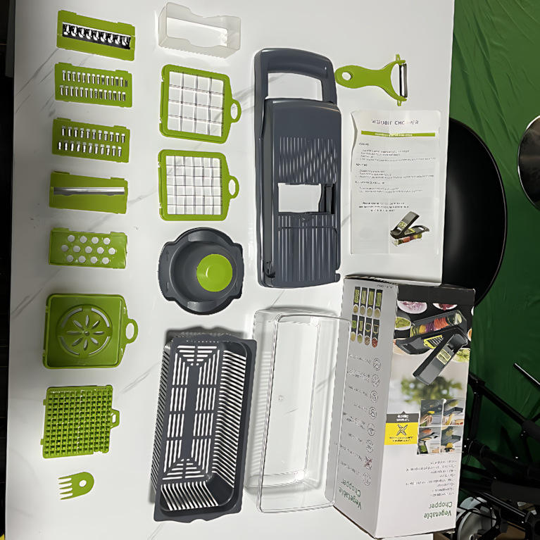 Factory Wholesale Kitchen Accessories 16 in 1 Food Cutter Veggie Onion Chopper Mandoline Slicer Multifunctional Vegetable Cutter