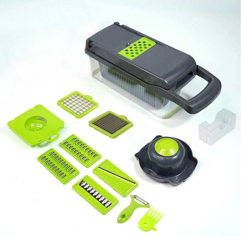 Factory Wholesale Kitchen Accessories 16 in 1 Food Cutter Veggie Onion Chopper Mandoline Slicer Multifunctional Vegetable Cutter